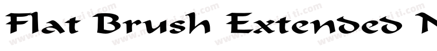 Flat Brush Extended Normal字体转换